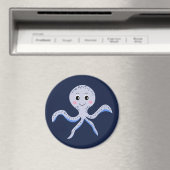 Octopus onder het zee kinder patroon magneet (Insitu (Vaatwasser))