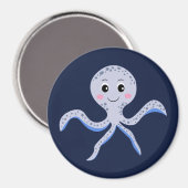 Octopus onder het zee kinder patroon magneet (Voorkant / Achterkant)
