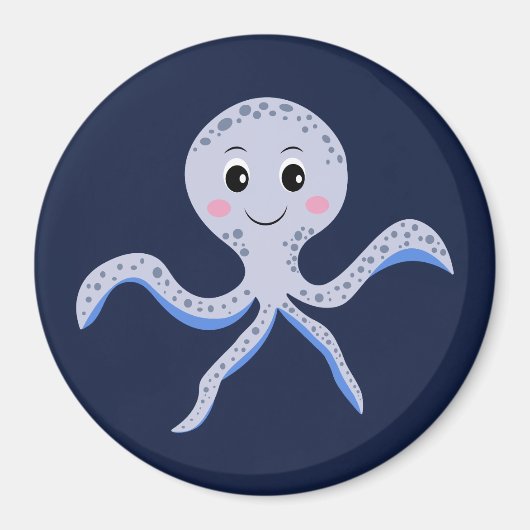 Octopus onder het zee kinder patroon magneet (Voorkant)