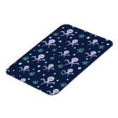 Octopus onder het zee kinder patroon magneet (Linkerzijde)