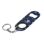 Octopus onder het zee kinder patroon mini flessenopener (Voorkant Gekanteld)