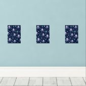 Octopus onder het zee kinder patroon muurkunst sets (Houten vloer)