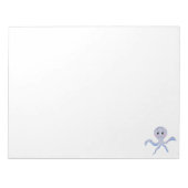 Octopus onder het zee kinder patroon notitieblok (Voorkant)