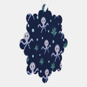 Octopus onder het zee kinder patroon ornament kaart (Rechts)