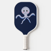 Octopus onder het zee kinder patroon pickleball paddle (Achterkant)