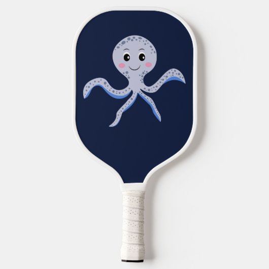 Octopus onder het zee kinder patroon pickleball paddle (Achterkant)