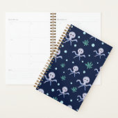 Octopus onder het zee kinder patroon planner (Display)