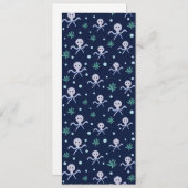 Octopus onder het zee kinder patroon save the date (Voorkant / Achterkant)