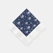 Octopus onder het zee kinder patroon servet (Hoek)