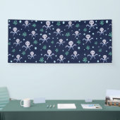 Octopus onder het zee kinder patroon spandoek (Beurs)