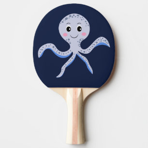 Octopus onder het zee kinder patroon tafeltennisbatje