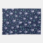 Octopus onder het zee kinder patroon theedoek (Horizontaal)