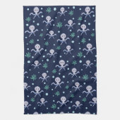 Octopus onder het zee kinder patroon theedoek (Verticaal)