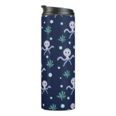 Octopus onder het zee kinder patroon thermosbeker (Geroteerd rechts)