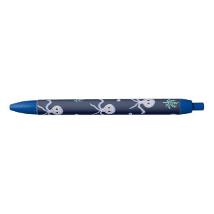 Octopus onder het zee kinder patroon zwarte inkt pen