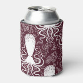  octopus: onderwaterpatroonpracht blikjeskoeler (Blikje Voorkant)