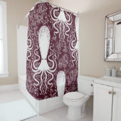 octopus: onderwaterpatroonpracht douchegordijn (In situ)