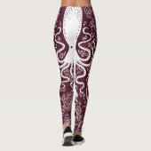  octopus: onderwaterpatroonpracht leggings (Achterkant)