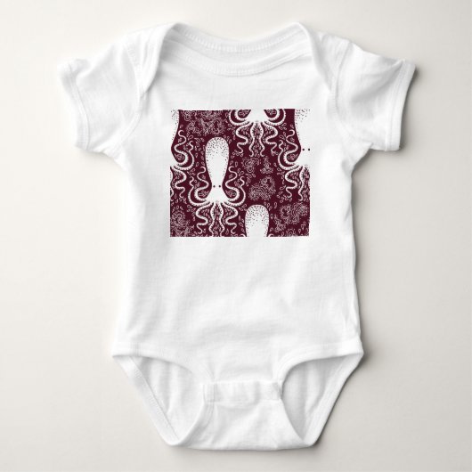  octopus: onderwaterpatroonpracht romper (Voorkant)