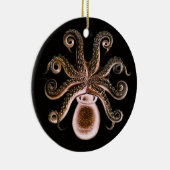 Octopus One - Red Keramisch Ornament (Rechts)