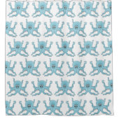 Octopus Ontwerp Douchegordijn (Voorkant)