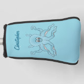 Octopus ontwerp golfheadcover (Voorkant)