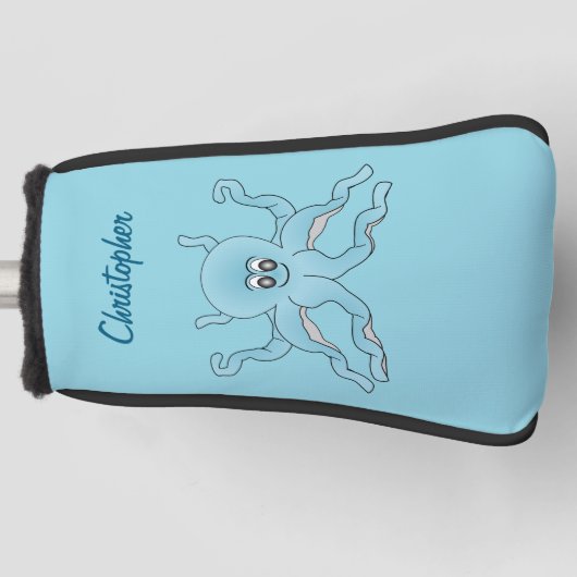 Octopus ontwerp golfheadcover (Voorkant)