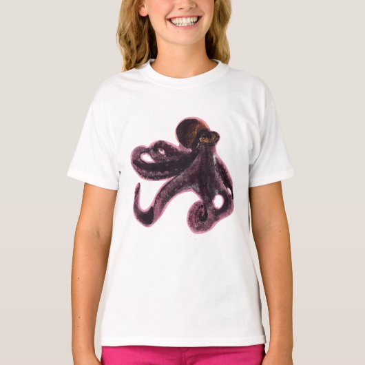 Octopus op Beer T-shirt (Voorkant)