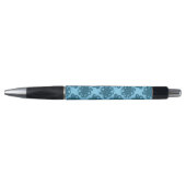 Octopus op blauw patroon pen (Voorkant)