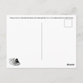 Octopus op Bluegreen - Briefkaart (Achterkant)