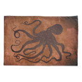 Octopus op chocolade - set standaardloodszaken kussensloop (Achterkant-Links)