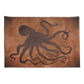 Octopus op chocolade - set standaardloodszaken kussensloop (Achterkant-Rechts)