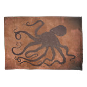 Octopus op chocolade - set standaardloodszaken kussensloop (Voorkant-Links)