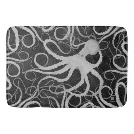 Octopus op Dark Grey ll - Large Bath Mat