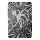 Octopus op Dark Grey ll - Large Bath Mat (Voorkant Verticaal)