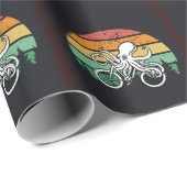 Octopus op de fiets cadeaupapier (Rol Hoek)
