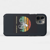 Octopus op de fiets Case-Mate iPhone case (Achterkant (horizontaal))