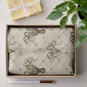 octopus op de ontkoppeling van Cream Tissuepapier (Geschenk)