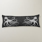 Octopus op donkergrijs - Body Pillow Lichaamskussen (Achterkant)
