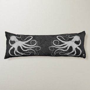 Octopus op donkergrijs - Body Pillow Lichaamskussen