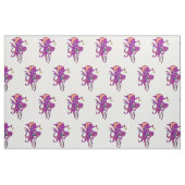 Octopus op een eenwieler stof (Fat Quarter)