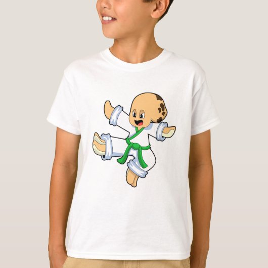 Octopus op het gebied van de vechtsport Karate T-shirt (Voorkant)