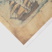 Octopus op kaart tissuepapier (Detail)