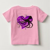 Octopus op Lavendel - Tutu Bodysuit (Achterkant)