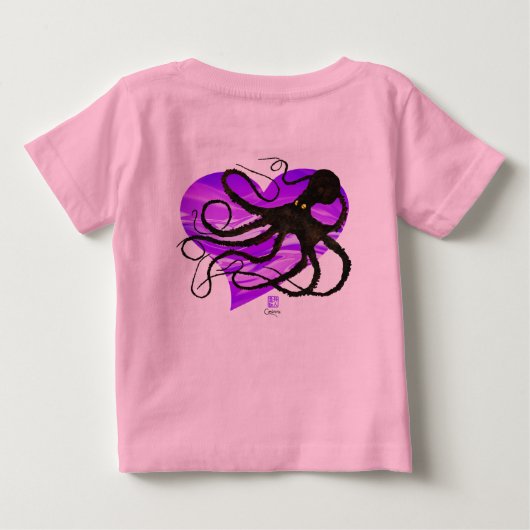 Octopus op Lavendel - Tutu Bodysuit (Achterkant)
