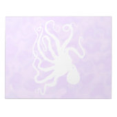 Octopus op Paars - 11 x 8,5-inch Blocnote (Voorkant)