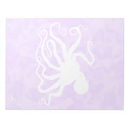 Octopus op Paars - 11 x 8,5-inch Blocnote