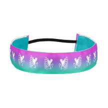 Octopus op roze naar groen 1,5-inch - hoofdband