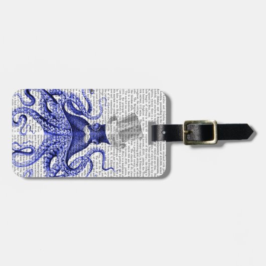 Octopus Over Town Bagagelabel (Voorkant horizontaal)
