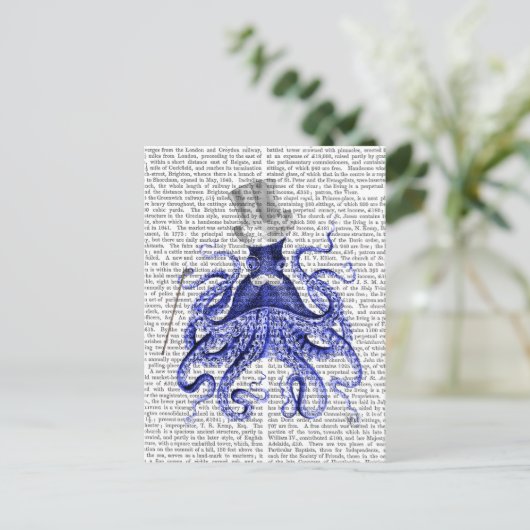 Octopus Over Town Briefkaart (Staand voorkant)